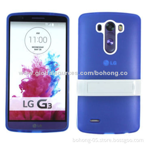 Matt TPU+PC holder case for LG G3